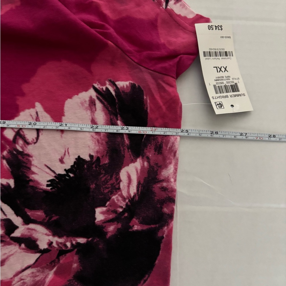 NWOT INC Floral Pink Men's Shirt - Picture 2 of 4